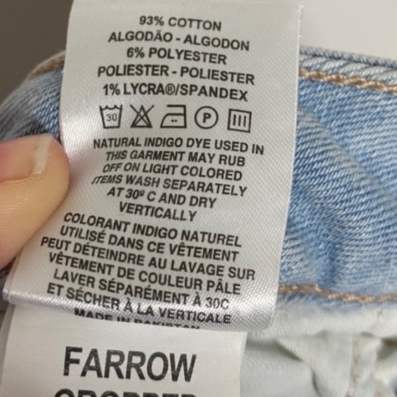 DL1961 Farrow Cropped High Rise Jeans 24 NWT Light Wash - Picture 6 of 13